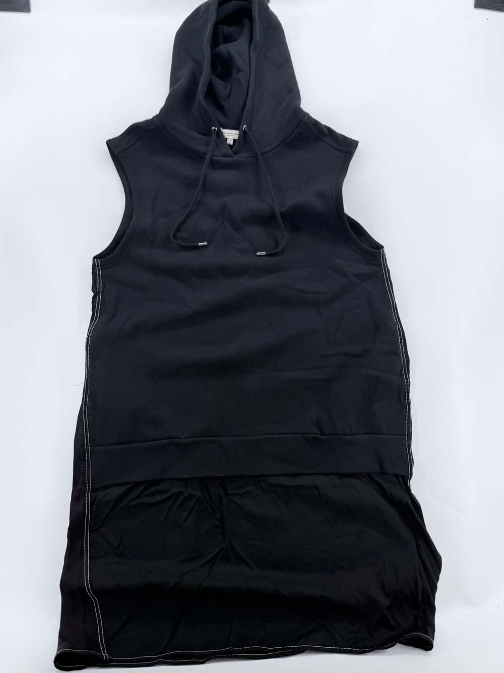 Public School Sleeveless Hoodie Dress Size M Black